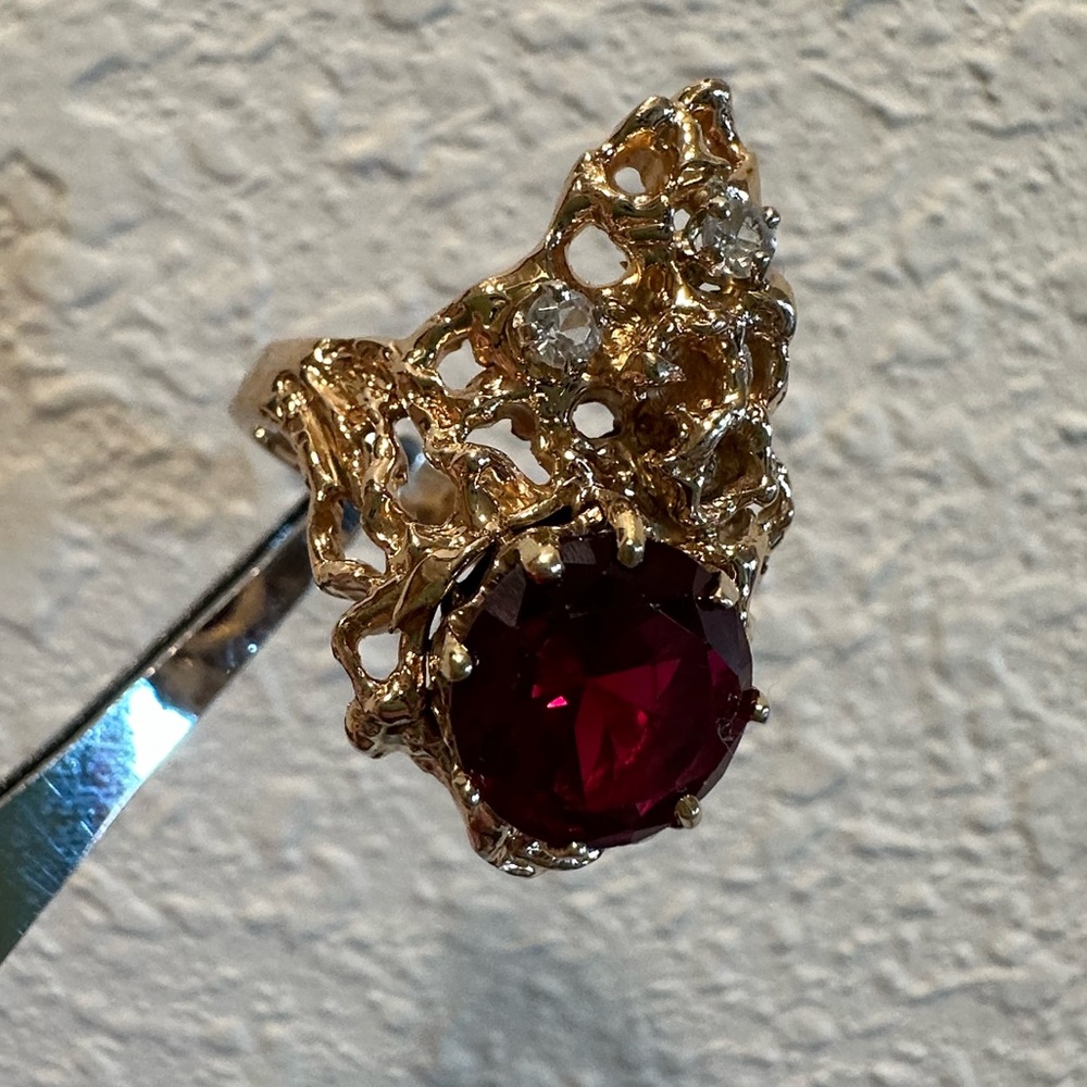 Garnet Miner’s Ring - Picture 7 of 7